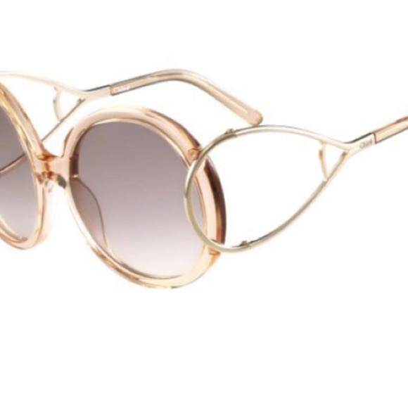 Chloé | Peach Jackson Round Sunglasses - Picture 3 of 7